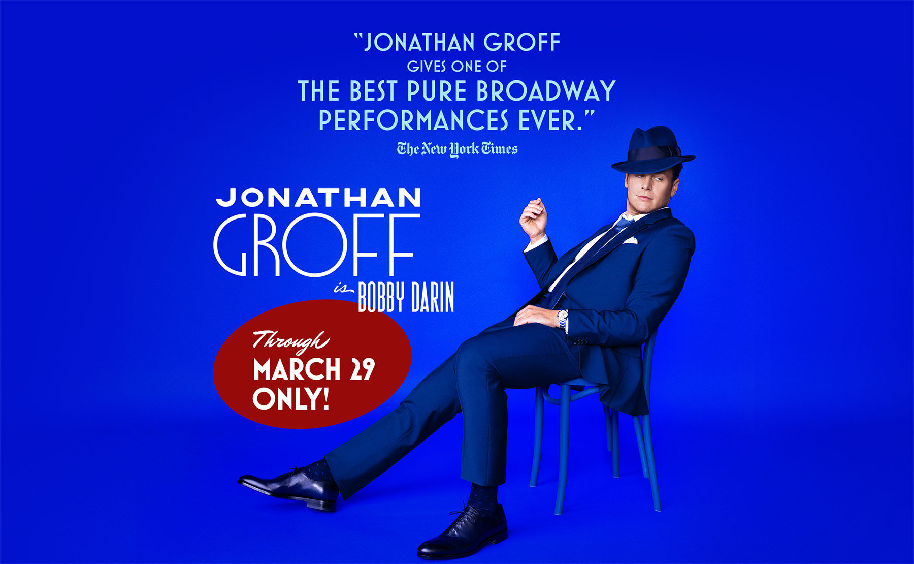 Jonathan Groff is Bobby Darin | Through March 29th Only! | JUST IN TIME | A New Musical